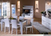 Kristal istikbal yemek odası takımı