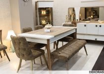 Kullanışlı modern yemek odası takımı