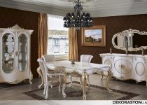 Modern avangard yemek odası takımı