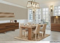 Rapsodi walnut yemek odası takımı