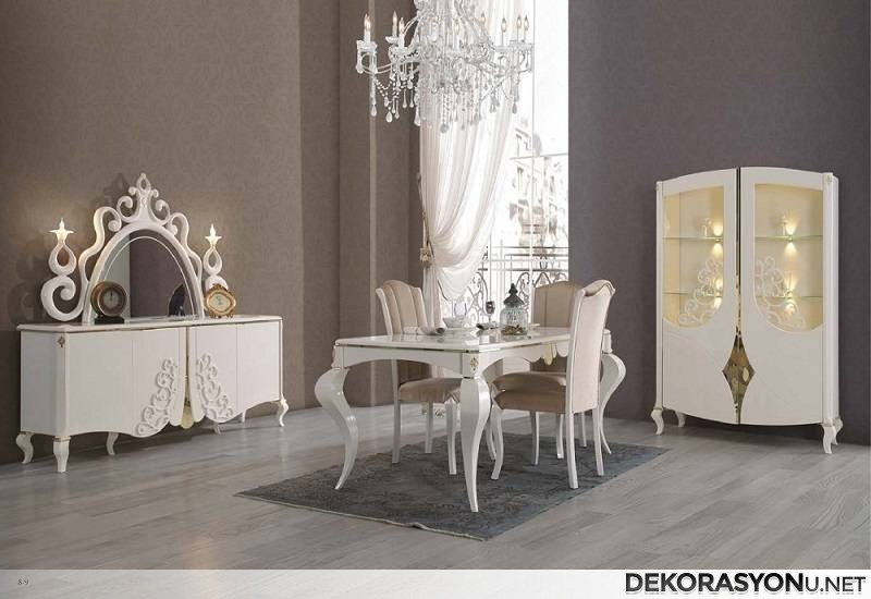 Şık avangard yemek odası takımı