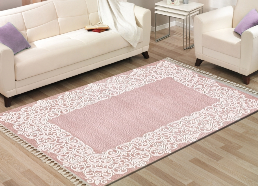 2020 Pembe Salon Halı Modelleri