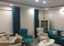 Mavi Salon Perde Modelleri 2020