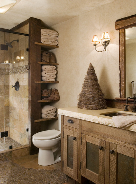 Ahşap Modern Banyo Dekorasyonları