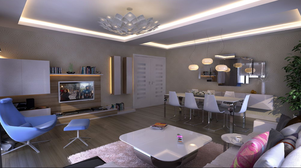 Salon Aydınlatma Dekorasyonu