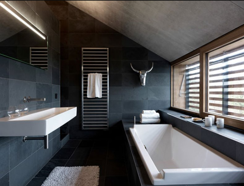 Siyah Modern Banyo Dekorasyonları 2020