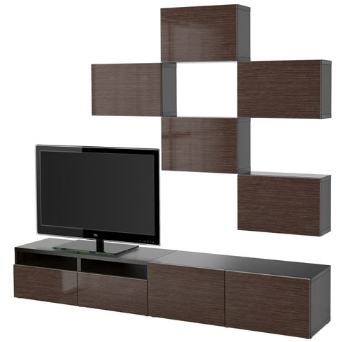 Koyu Ikea TV Ünite Modelleri