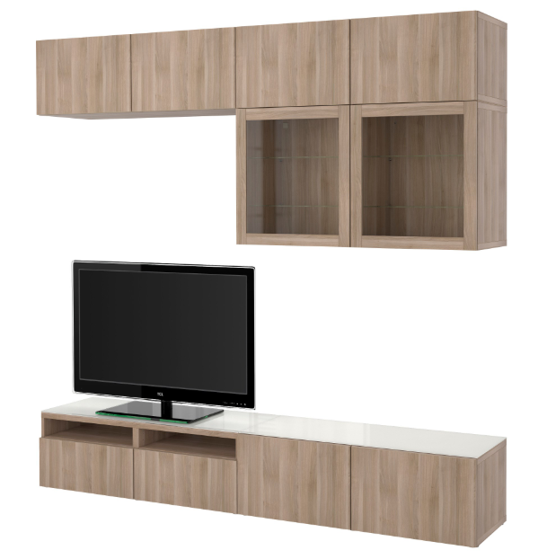 Krem Ikea TV Ünite Modelleri