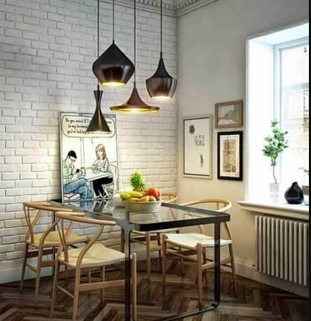 Yemek Odası Aydınlatma için Fikirler