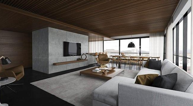 Şık Modern Salon Dekorasyonu 2020