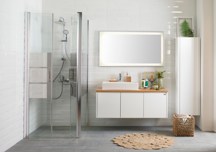 Kütahya Seramik Ahşap Banyo Dekorasyonu
