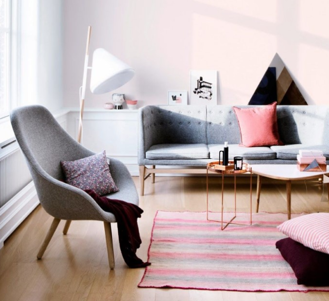 Pudra Pembe Modern Ev Dekorasyonu