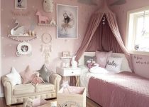Pembe Renkli Kız Çocuk Odası