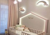 Işıklı Bebek Odası Takımı Dekorasyonu
