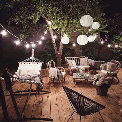 Işıklı Teras Dekorasyonu