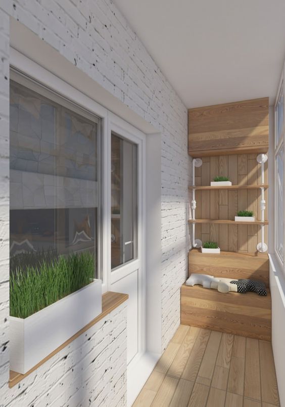 Raflı Balkon Dolapları