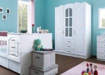 Mavi Renkli Bebek Odası Dekorasyonu