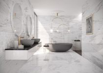 Şık Büyük Banyo Dekorasyonu