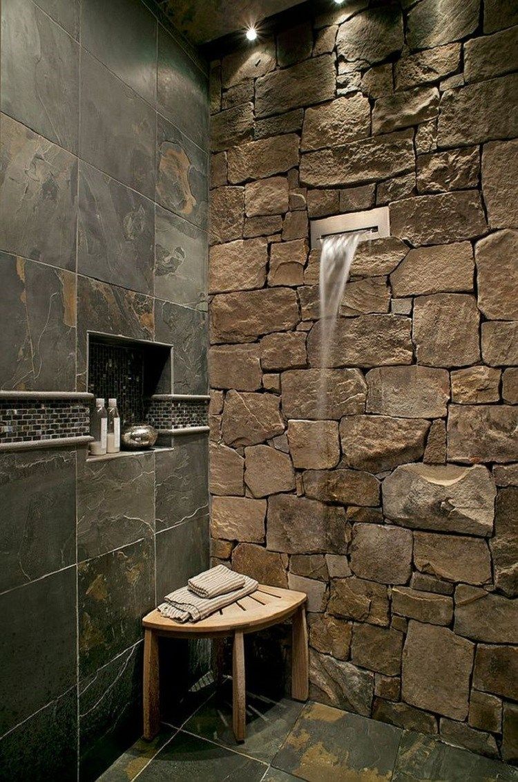 Taş Duvar Banyo Modelleri