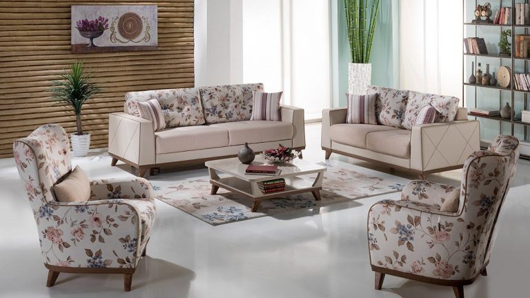 Çiçekli Chester Koltuk Modeli