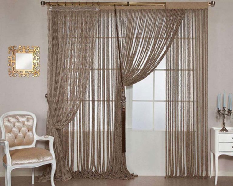 Pirinç Rustik Perde Modelleri