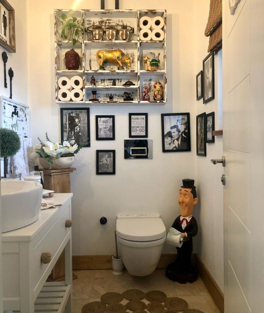 banyo dekorasyonu ile büyük gösterme
