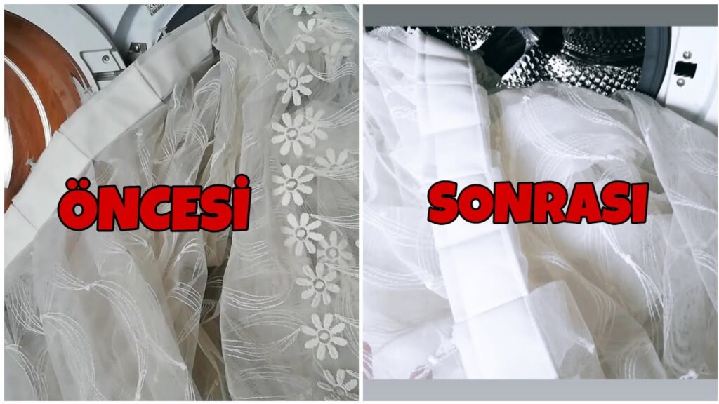 tül perdeleri beyazlatma