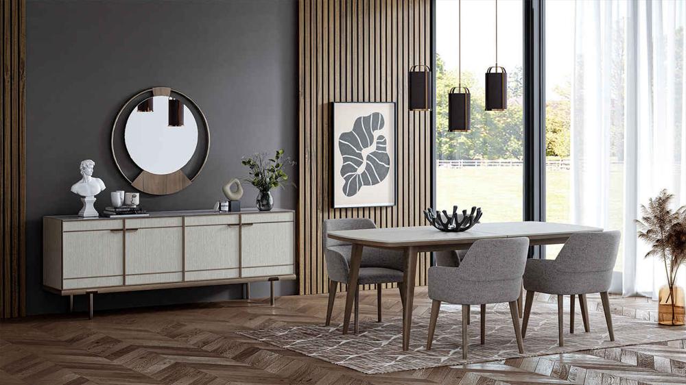minimalist yemek odası dekoru