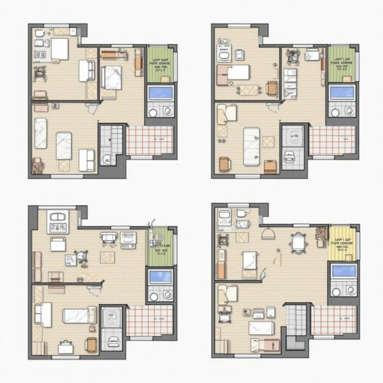 1+1 Daire Planı Örnekleri: Minimal ve Fonksiyonel Yaşam Alanları