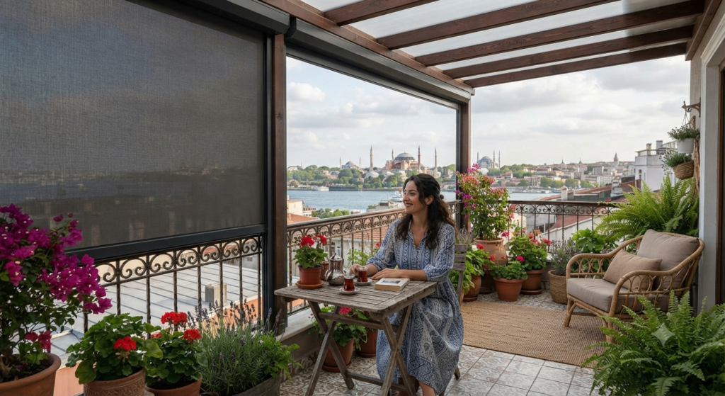Camsız Balkon Kapatma Fikirleri